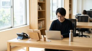 2026年3月14日(土)　机の上に置かない